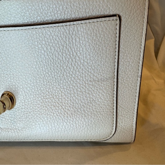 Coach White and Brown Leather Bag - Picture 6 of 7